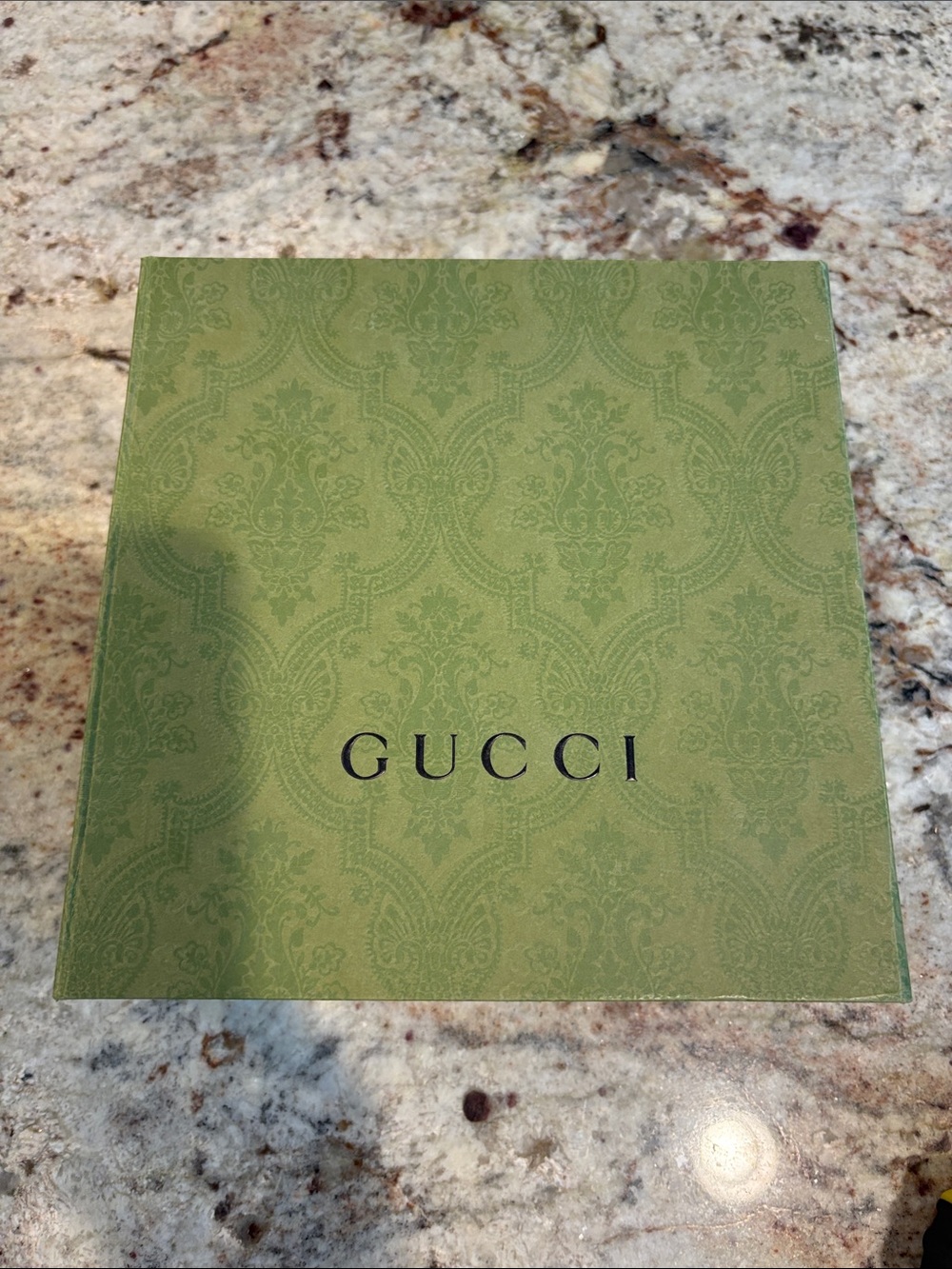 Gucci Green Patterned Logo Box